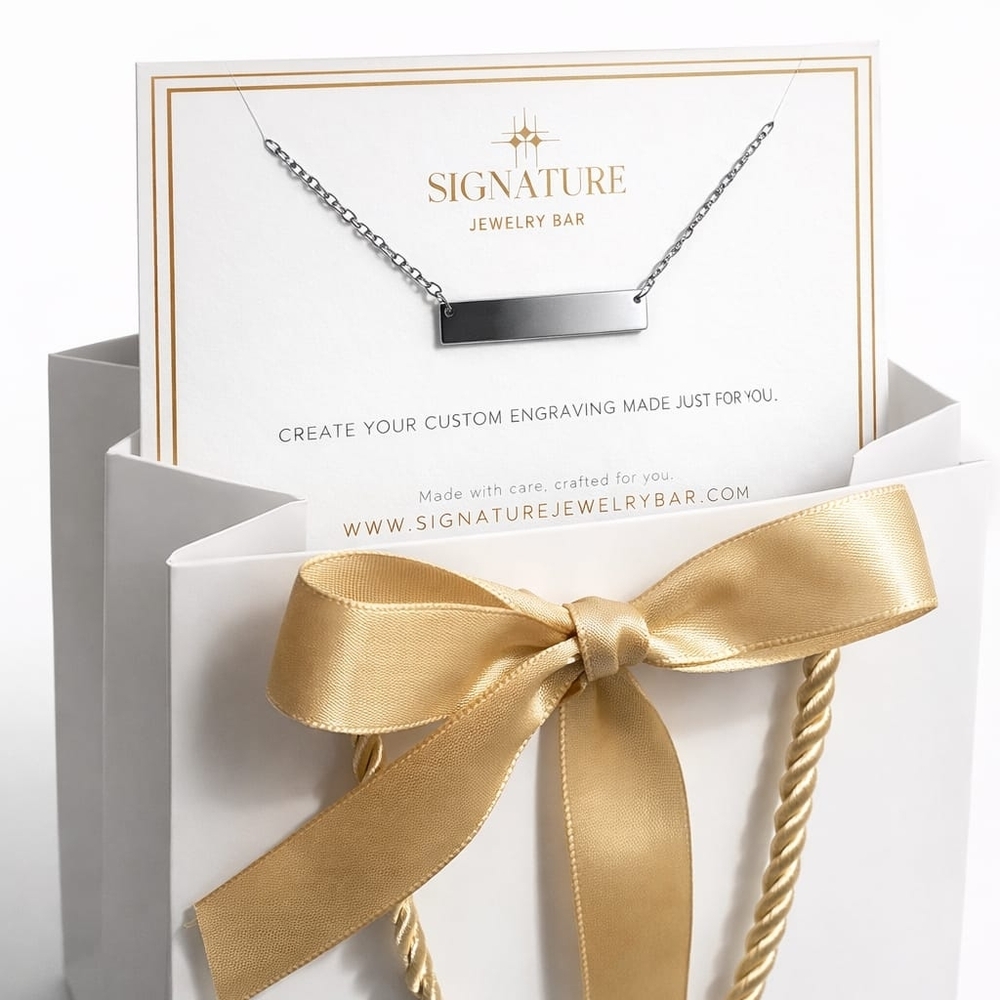 Silver Engravable Necklace - Silver